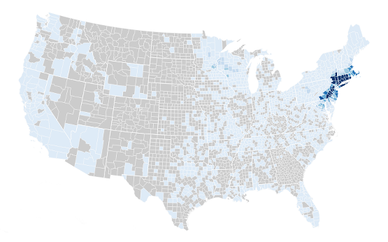 Lyme Disease cases nationwide from 1997-2001